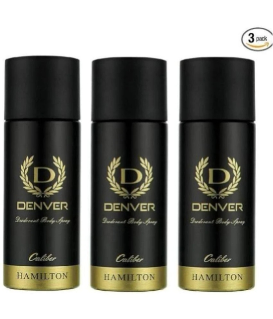 Denver Caliber Deodorant Spray for Men 600 ml ( Pack of 3 )