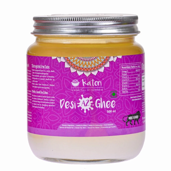 Katori Desi Ghee - Glass Bottle (500ml)