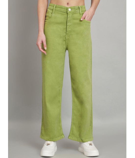 AngelFab - Green Denim Flared Women''s Jeans ( Pack of 1 ) - None