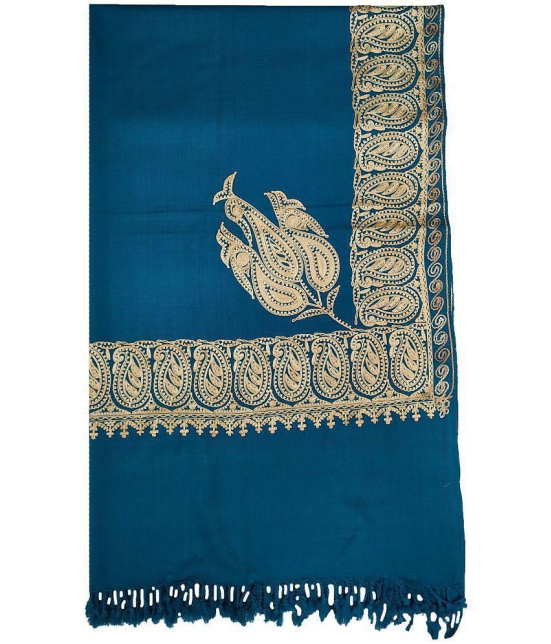 Soul Essence Blue Kashmiri Shawl - Single