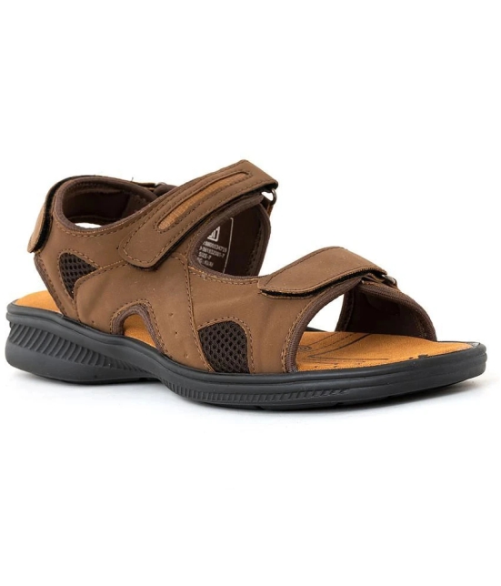 KHADIM - Brown Mens Floater Sandals - None