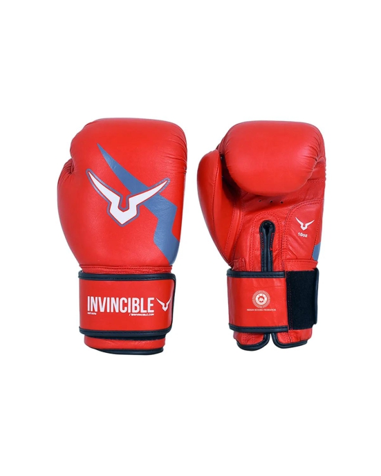 Invincible Extreme Competition Boxing Gloves Approved by IABF-Red / 16 OZ
