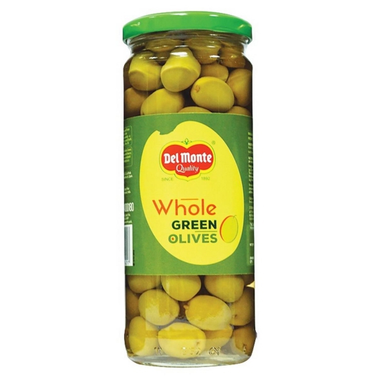 Del Monte Green Olives  Whole 450G Jar