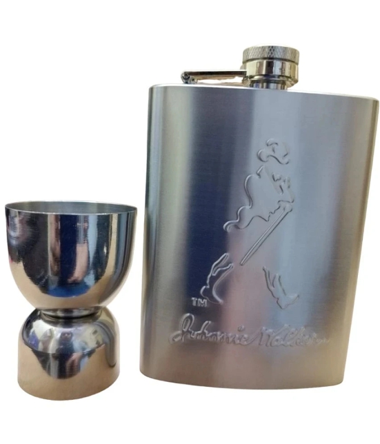 JGG JAIN GIFT GALLERY Steel Hip Flask - Steel