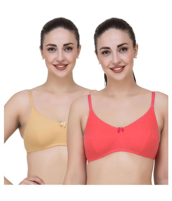 Fasense Cotton Minimizer Bra - Multi Color - 34B