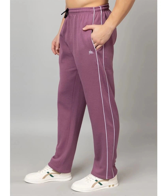 YHA Mauve Fleece Mens Trackpants ( Pack of 1 ) - None