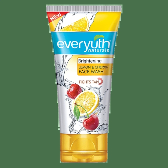 Everyuth Brightening Lemon&Cherry Face Wash, 50 gm