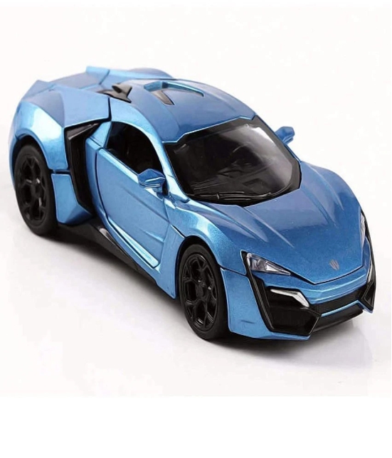 Lykan Hyper Sport Diecast Metal 1:32 Exclusive Alloy Metal Pull Back Die-cast Car Pullback Toy car with Openable Doors & Light, Music Boys Gifts Toys for Kids?Colors as Per Stock? - Multicol