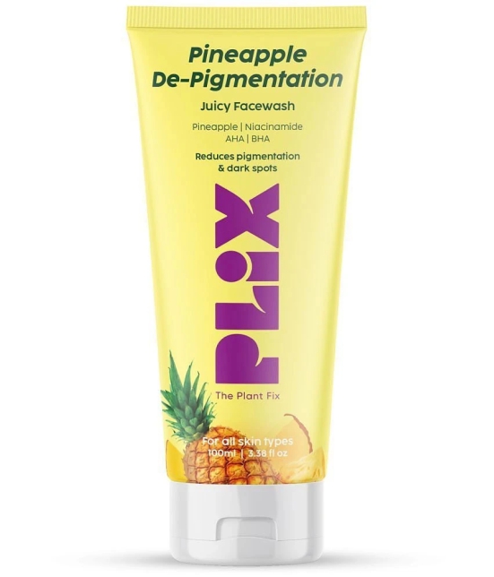 Plix 5% Pineapple Foaming Facewash For Depigmentation & Even Toned Complexion Face Wash(100 ml)