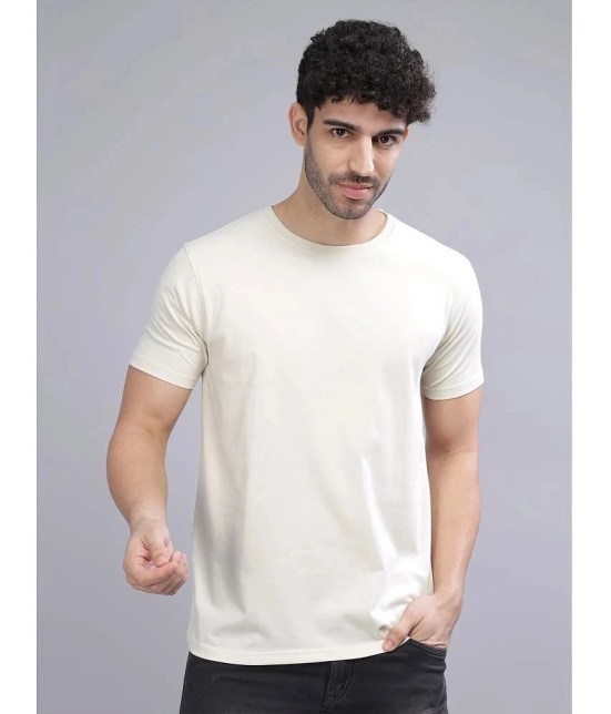 Paul Street - Cream 100% Cotton Slim Fit Mens T-Shirt ( Pack of 1 ) - None