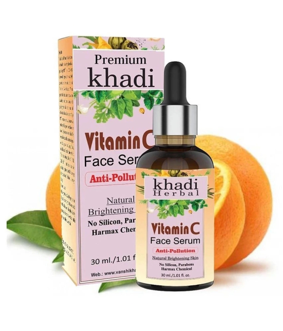 Premium Khadi Vitamin C Serum For Anti-pollution and Natural Glowing Beauty Face Serum 30 g