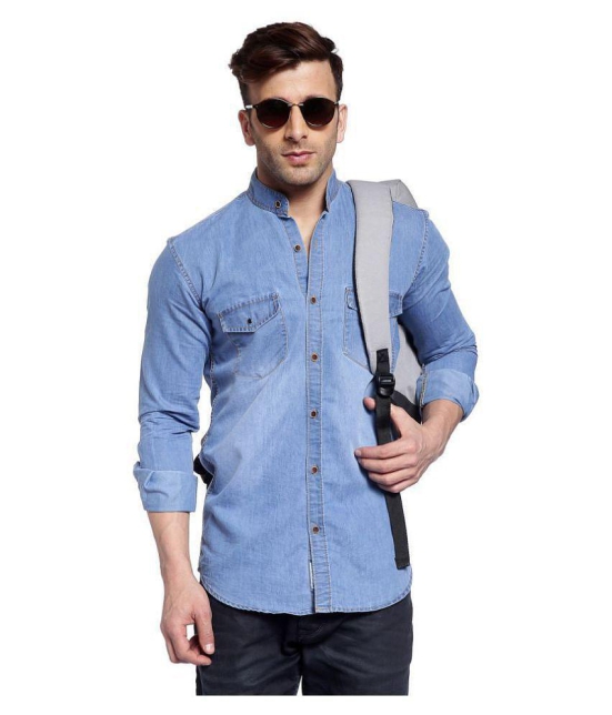 Hangup Denim Blue Shirt - None