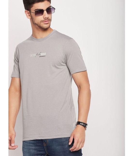 UNIBERRY - Grey Cotton Blend Regular Fit Mens T-Shirt ( Pack of 1 ) - None