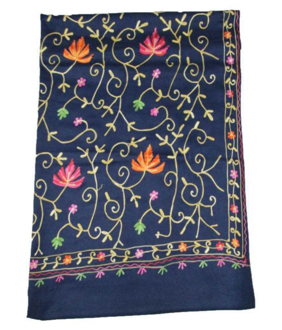 kashmiri shawls Navy Ari Embroidery Shawl