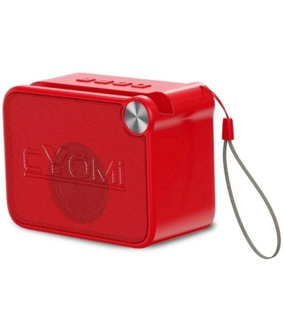 CYOMI CY_617Candy_Red 5 W Bluetooth Speaker Bluetooth V 5.1 with SD card Slot,USB Playback Time 6 hrs Red - Red