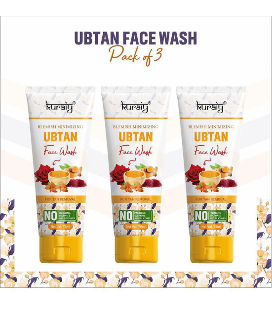 KURAIY - Tan Removal Face Wash For All Skin Type ( Pack of 3 )