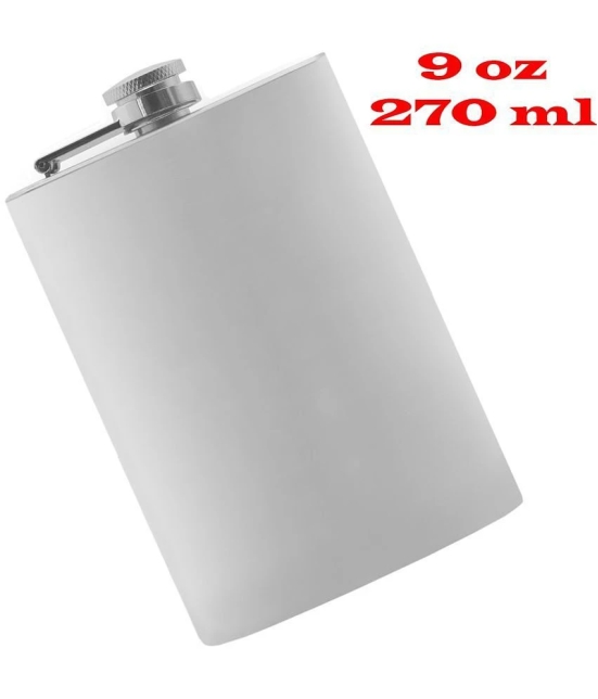 JMALL Steel Hip Flask - Silver