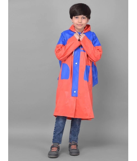 Dollar Rainguard Kids PVC Full Sleeve Solid Raincoat With Adjustable Hood and Pocket - None