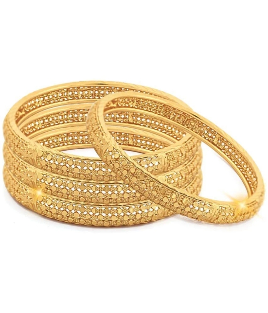 VIVASTRI Gold Bangle Set ( Pack of 1 ) - None