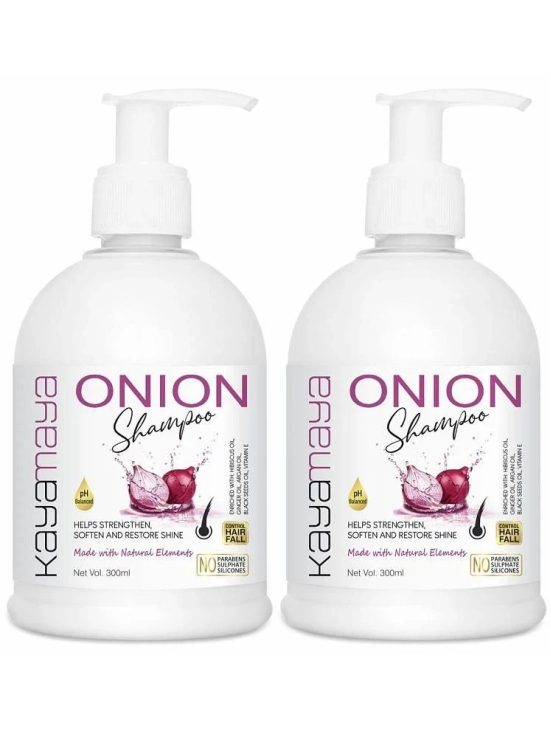 Onion Shampoo with Vitamin E, Natural Extracts & Herbs - Pack of 2