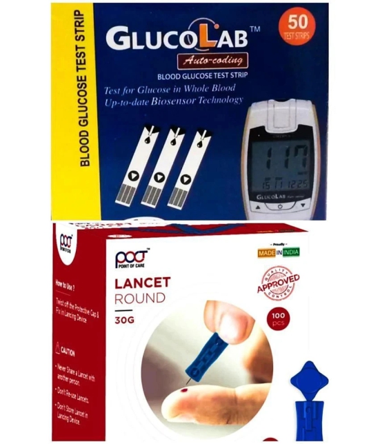 Infopia GlucolabStrip&Lancet 50 Test Strips