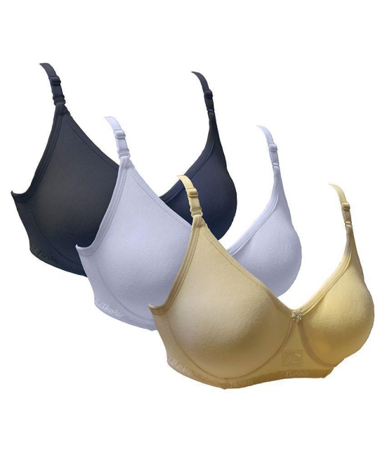 Tkeshto Cotton Everyday Bra - Multi Color - 34