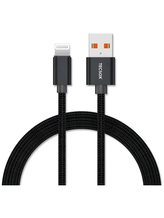 Tecsox Black 5 A Lightning Cable 1 Meter - Black