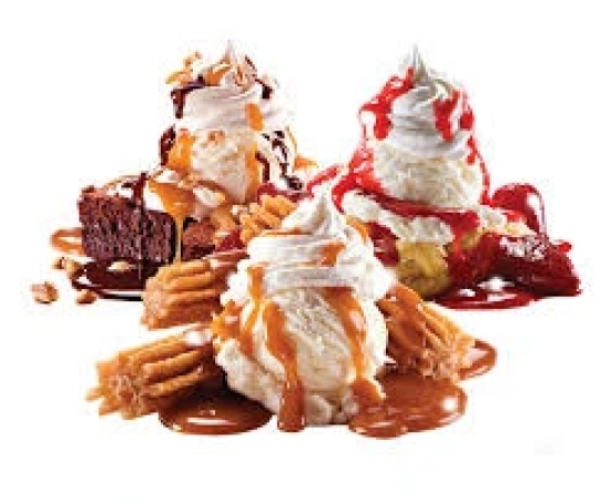 Roller Coaster -3 Scoops Sundaes