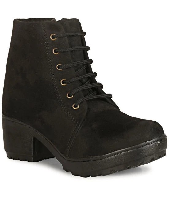 Saheb - Black Womens Ankle Length Boots - None