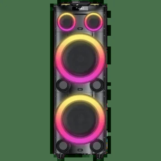 Croma Explode 2.0 1400W Bluetooth Party Speaker with Mic (RGB Party Laser Light, Preset EQ Modes, Black)