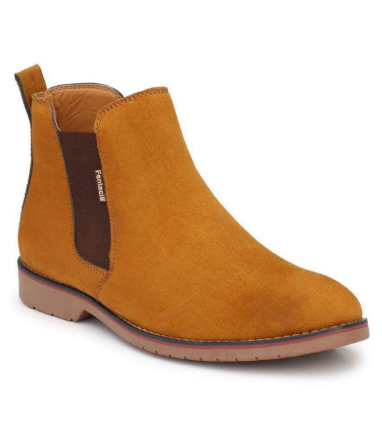 Fentacia - Tan Men's Boots - None