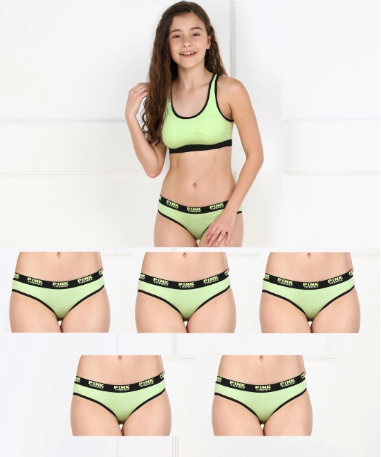 Young trendz Girls Hipster Pinktrendz Combo Panty-13-14 years / Neon Green