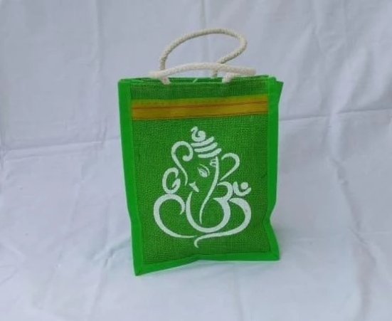 Green Color Mini Jute Bag