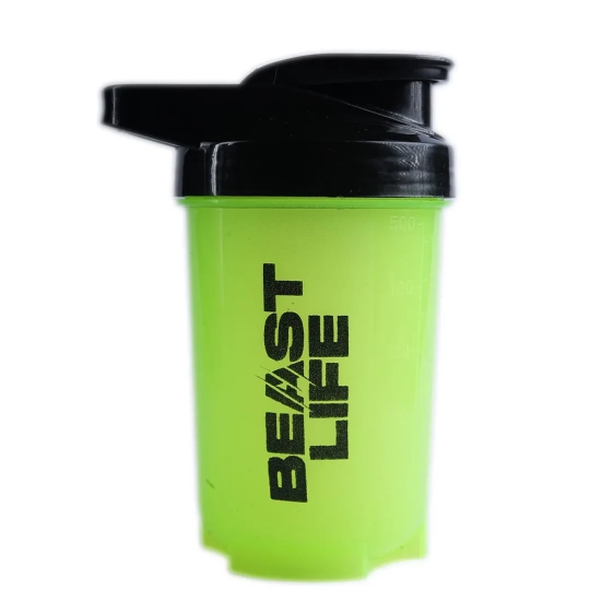 BeastLife Plastic Bold Shaker | Neon Color | 500ML