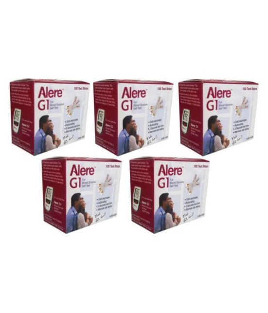 Alere G1 Test Strips 500 (5x100) Pack of 5