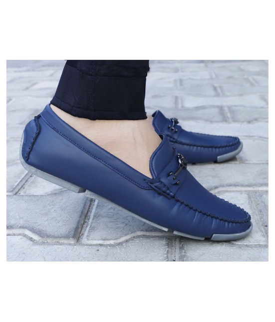 Aadi Blue Loafers - 10