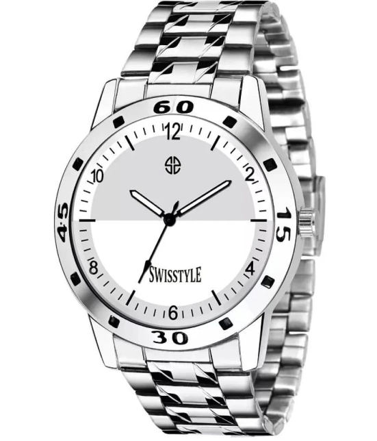 Swisstyle Silver Stainless Steel Analog Mens Watch