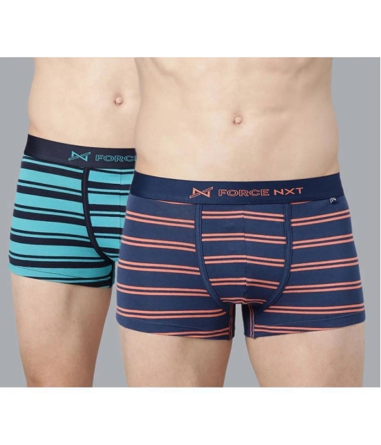 Force NXT Pack of 2 Cotton Mens Trunks ( Multicolor ) - None