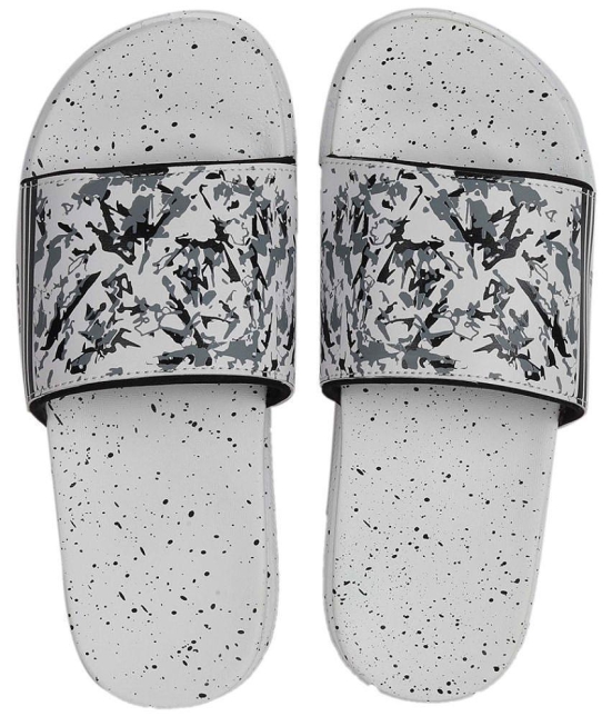 Aadi - White Mens Slide Flip Flop - None