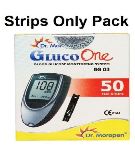 Dr. Morepen 50 Sugar Test Strips for BG-03 Glucometer (Strips Only Pack) Expiry- Feb-2024