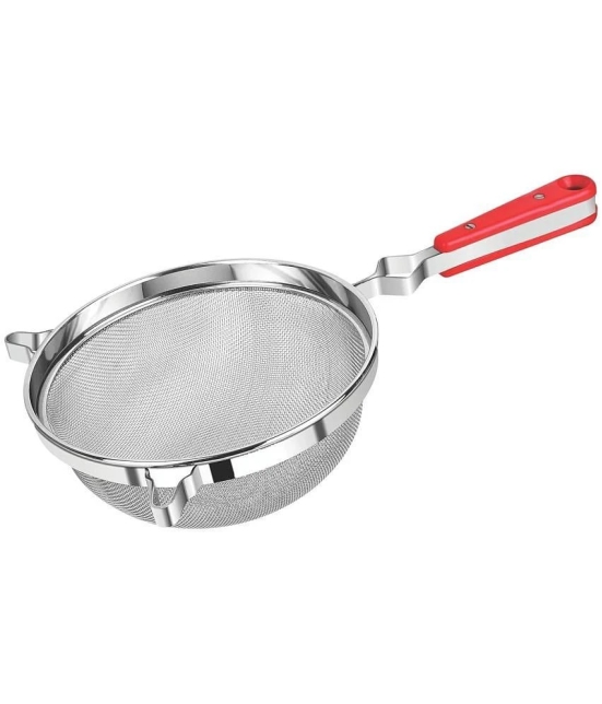 Dynore Silver Steel Strainer ( Pack of 1 ) - Silver