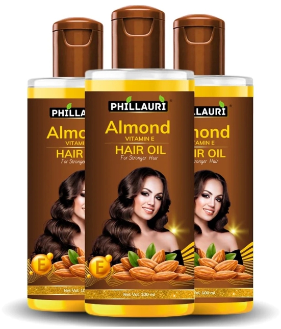 Phillauri Hair Growth Almond Oil 300 ml ( Pack of 3 )