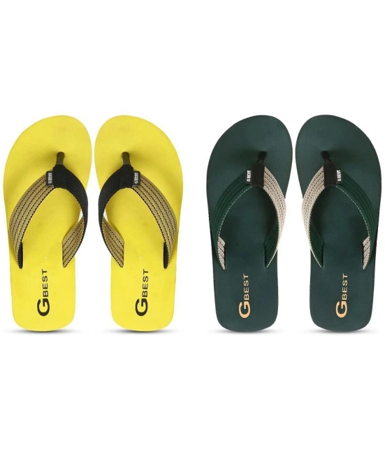 GBest Multicolor Mens Thong Flip Flop - None