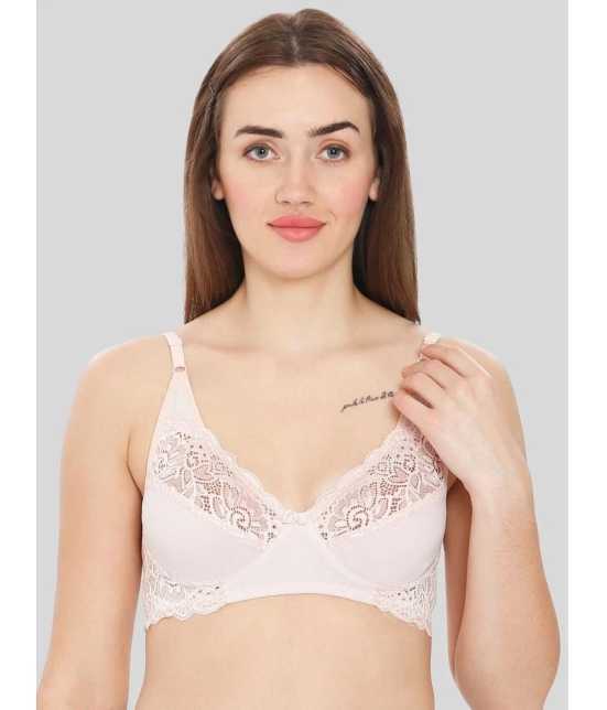 ILRASO - Pink Lace Non Padded Womens T-Shirt Bra ( Pack of 1 ) - None