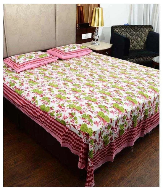 UniqChoice King Cotton Floral Bed Sheet