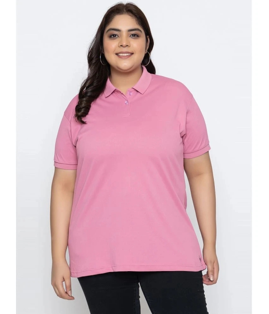 YHA - Pink Cotton Blend Regular Fit Womens T-Shirt ( Pack of 1 ) - None