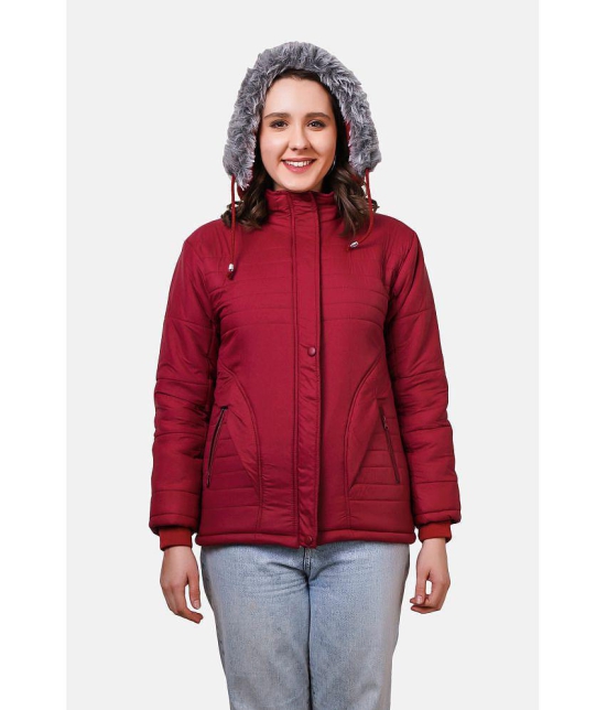 NUEVOSDAMAS - Polyester Maroon Quilted/Padded Jackets - None