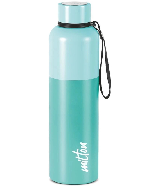 Milton Ancy 1000 Thermosteel Water Bottle, 1.05 Litre, Aqua Green | 24 Hours Hot and Cold | Easy to Carry | Rust Proof | Tea | Coffee | Office| Gym | Home | Kitchen | Hiking | Trekking | Tra