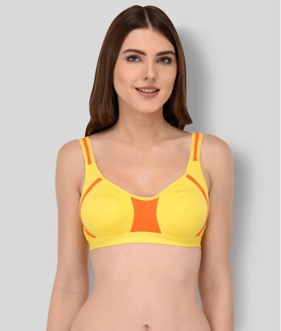 Elina - Multicolor Cotton Non - Padded Womens T-Shirt Bra ( Pack of 1 ) - 34C