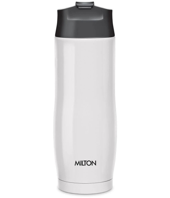 Milton Thermosteel Revive Insulated Hot and Cold Water Bottle, White, 480 mL - White